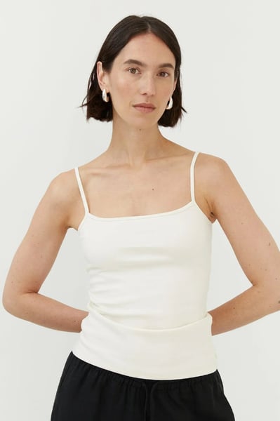 The Slow Label Everyday Tank Ecru