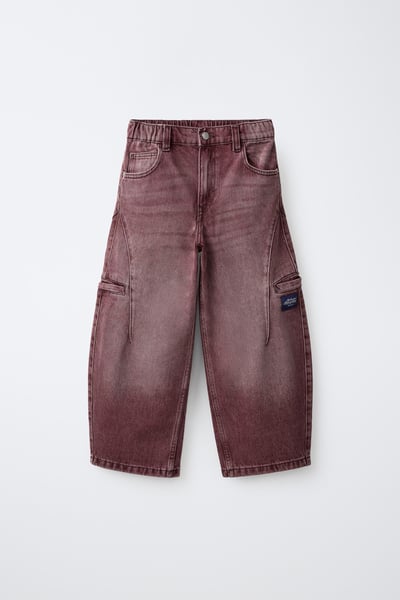 ZARA BARREL CARGO-HOSE MIT ETIKETT