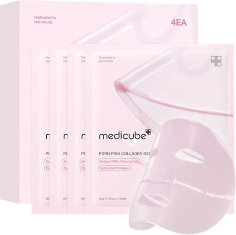 medicube Jelly Gel Maske PDRN Pink Kollagen mit Lachs-DNA x4