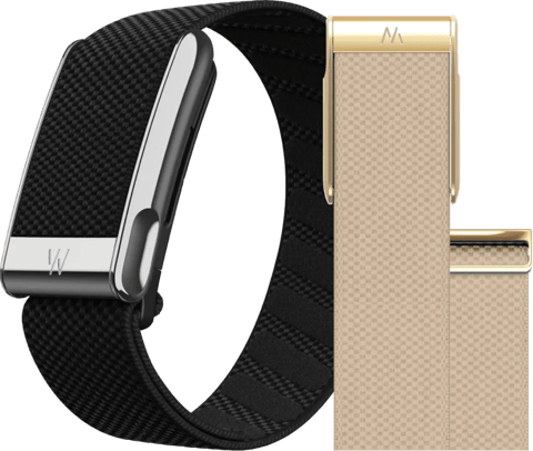 WHOOP MG Life Schwarz Mitgliedschaft 1 Jahr + WHOOP MG SuperKnit Luxuriöses Armband Dunkelblau
