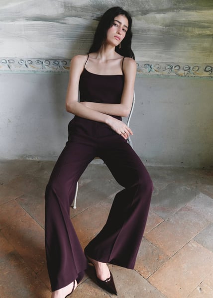Anzughose mit hoher Taille