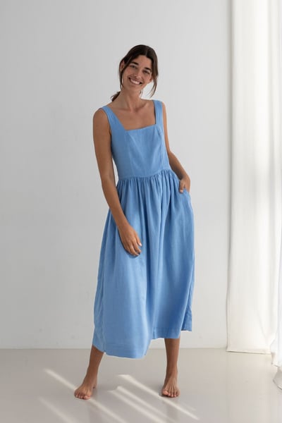 Kleid Formentera - Denim Blue
