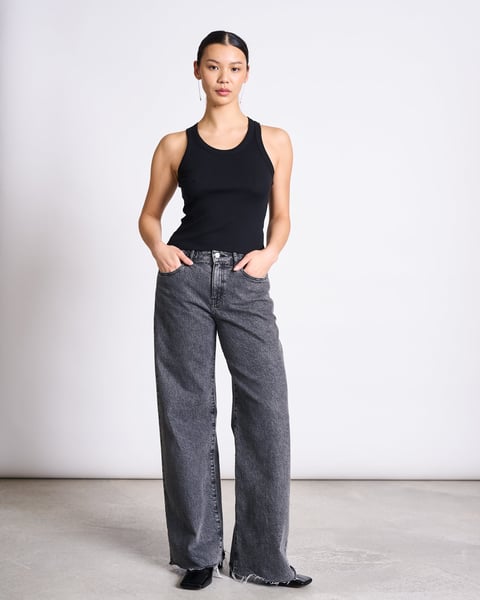 MINIRIB TANK TOP AMAGER BLACK GOTS