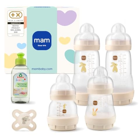 MAM Easy Start Anti-Colic Neugeborenen-Set, 0+ Mon, beige