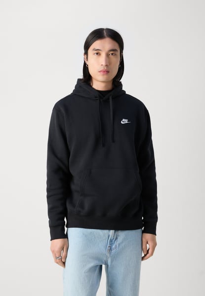 SPORTSWEAR CLUB FLEECE - Kapuzenpullover - black/white