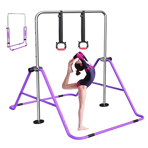 FBSPORT Gymnastikstange Kinder Reckstange Indoor Outdoor Höhenverstellbar