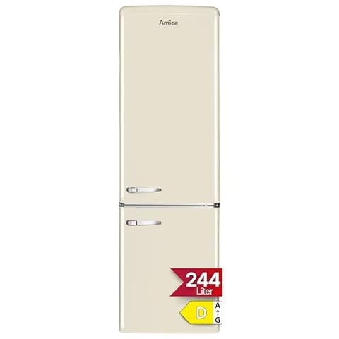 Amica Retro Kühl-Gefrierkombination 244L 181 x 55 x 61,5cm KGCR 387 101 B