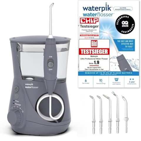 Waterpik Ultra Pro Munddusche, Mehrfach Testsieger 2026, 10 Druckstufen