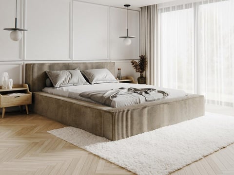 Compleo Polsterbett CORD mit Stauraum ASTA, Modern design