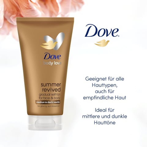 Dove Bodylotion Tanning Medium to Dark, 200 ml