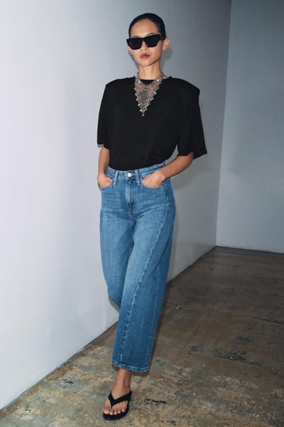 Zara Jeans mit mittelhohem Bund