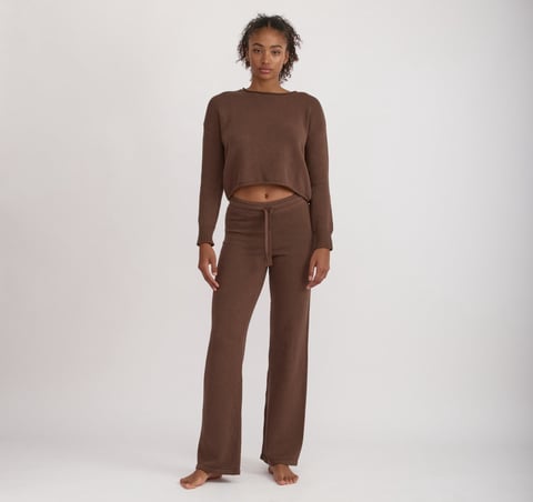Organic Basics True Knit Wide Leg Pants