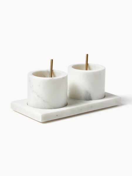 Marmor-Servier-Set Agata, 5er-Set