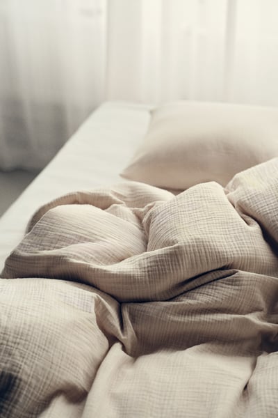 Musselin-Bettwäsche für Einzelbett