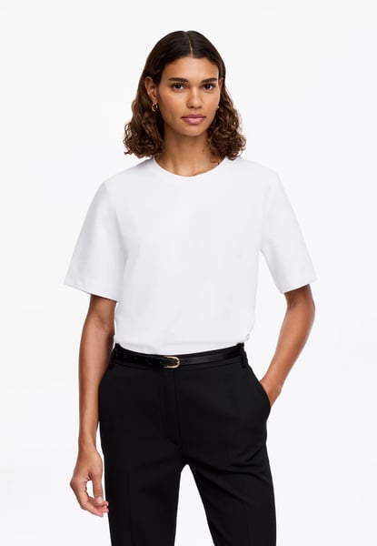 ARKET Signature Constructed T-Shirt, Weiß