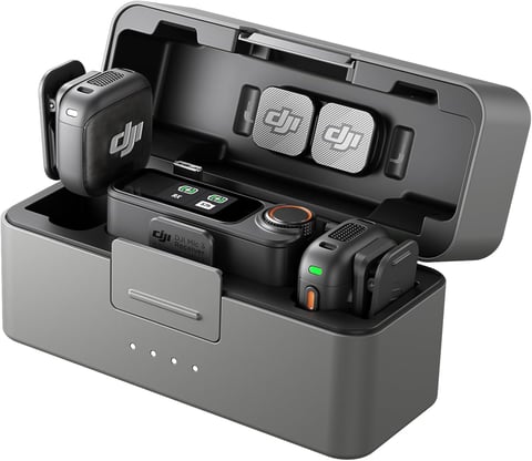 DJI Mic 3 Wireless Microphone | Mini-Mikrofon f. iPhone/Kamera/Android, ultraleicht, adaptive Gain-Steuerung, Dualband-Anti-Interferenz, 28 Std. Nutz., Vlog