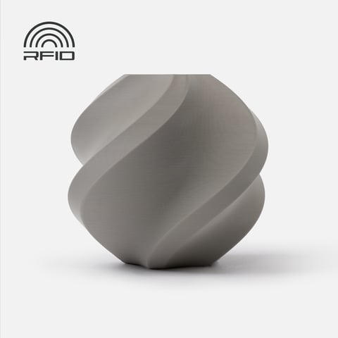Bambu Lab PLA Basic Filament, Grau (10103), Nachfüllung 1 kg
