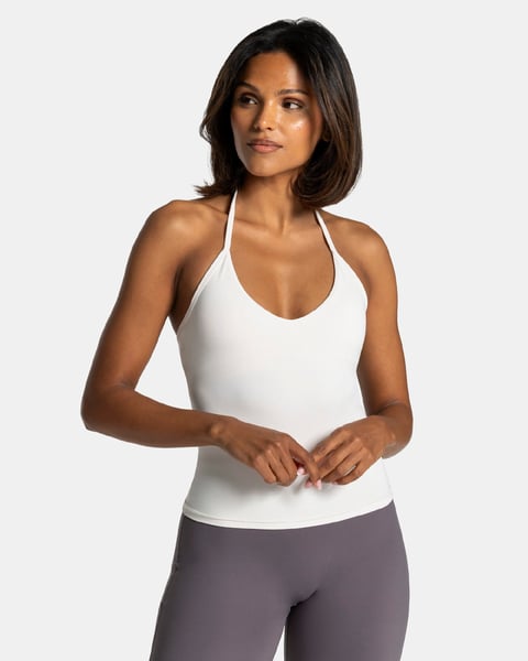 TEVEO Allrounder Neckholder Cami Top "Off White"