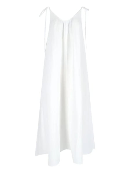 Anine Bing - Midi Linen & Lyocell Dress – White