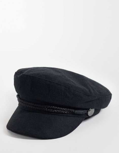 Gina Tricot Paperboy-Cap in Schwarz