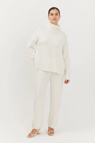 The Slow Label Wool Pants Ecru