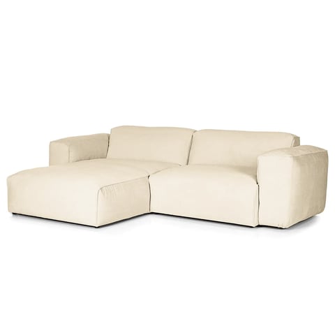 Studio Copenhagen Ecksofa HUDSON 1,5-Sitzer mit Longchair - Beige