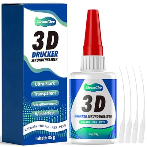 3D Druck Sekundenkleber für PLA, ABS & PETG