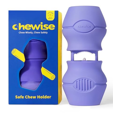 PetClan Chewise Bully Stick Halter, Sicherheit & Robustes Design, BPA-frei, Sicherer Ochsenziemer-Halter gegen Erstickungsgefahr, Geeignet für Verschiedene Kaustangen und Hundegrößen