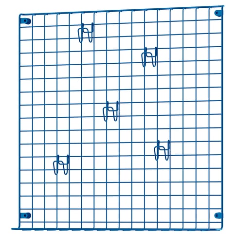 IKEA GREJIG Wandgitter mit Ablage - blau 58x59 cm