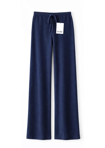 Mauré Soft knitted pants night blue (tall)