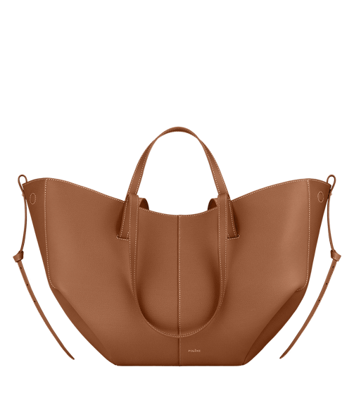 Polène Cyme - Camel Genarbtes Leder