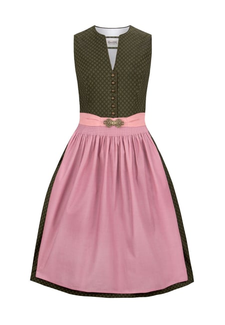 STOCKERPOINT Dirndl "Luana", Baumwolle, für Damen, grün|rosa, 34
