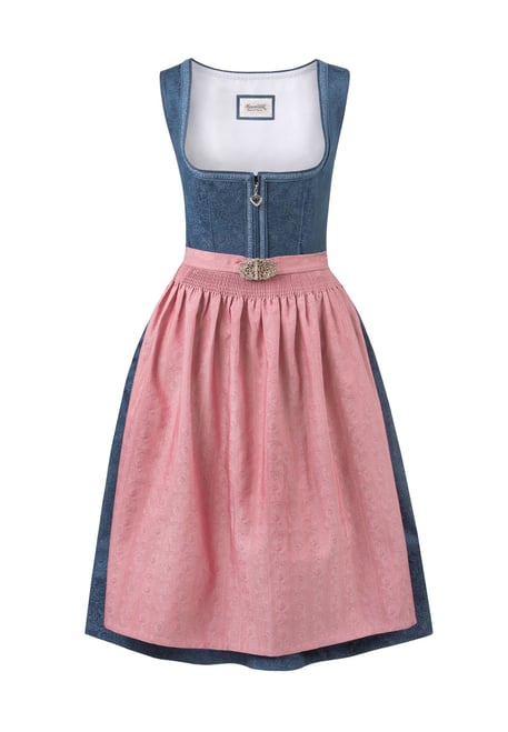 STOCKERPOINT Dirndl Roseline, blau|rosa, 48