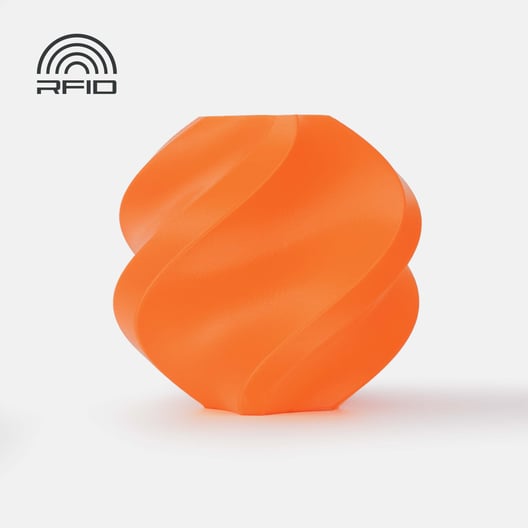Bambu Lab PLA Basic Filament, Orange (10300), Nachfüllung 1 kg