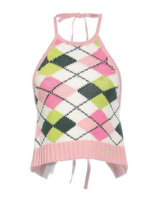 GANNI Top Rosa