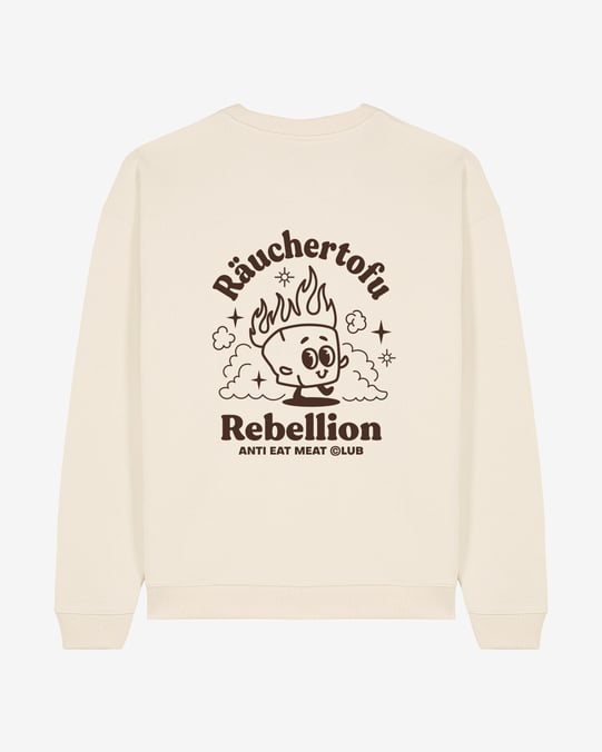 ANTI EAT MEAT CLUB Räuchertofu Rebellion Oversized Organic Sweatshirt