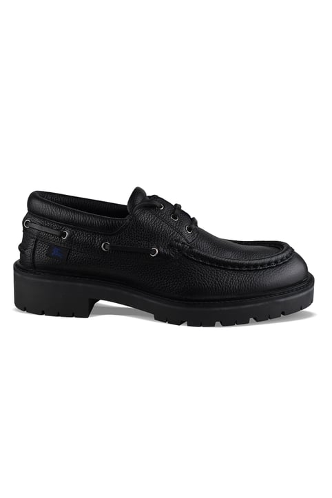 Burberry Raft Boat-Schuhe Schwarz