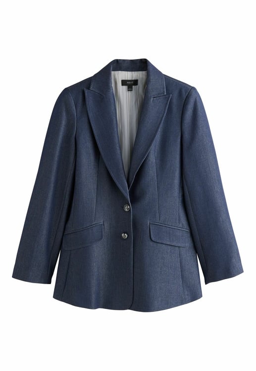 PETITE FIT - MILITARY SINGLE BREASTED - Blazer - denim
