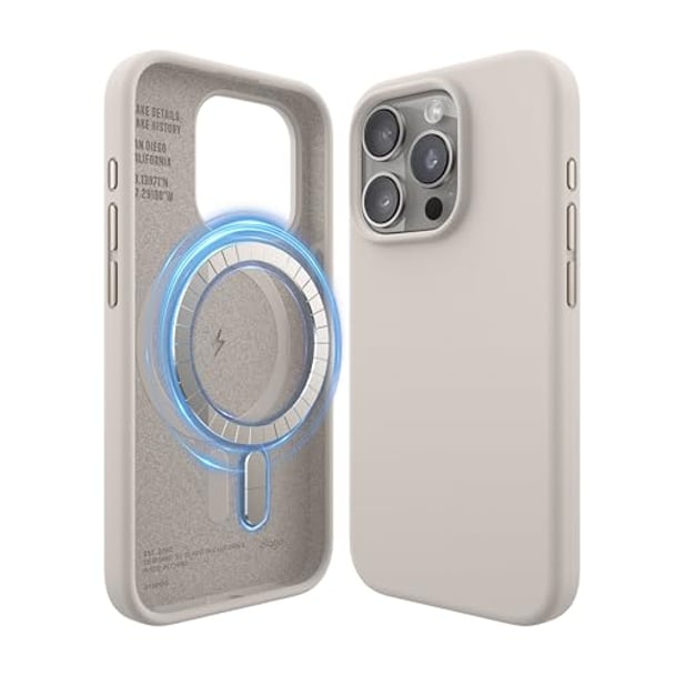 elago Magnetische Silikon Hülle für iPhone 15 Pro