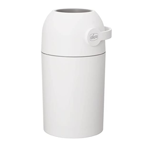 Chicco Windeleimer Odour Off, geruchsdichtes System, platzsparender Baby Windeleimer mit Deckel