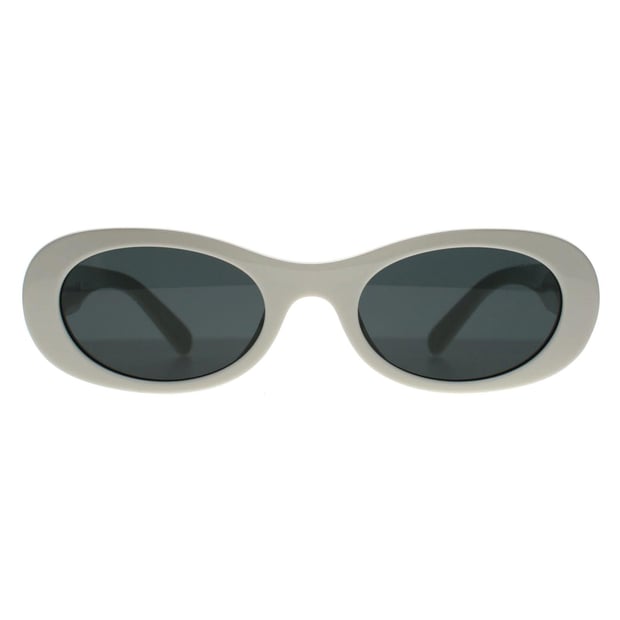 Miu Miu MU06ZS 1425S0 weiÃŸ elfenbein dunkelgrau Sonnenbrille