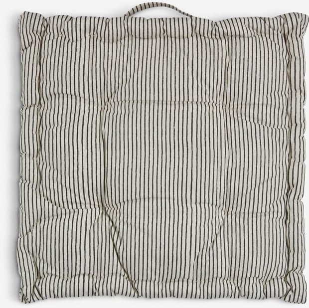 Sitzkissen PIL 40x40x7 beige/schwarz