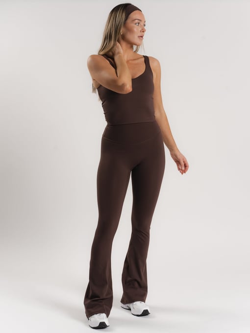 MK Lux Flare Pants - Espresso