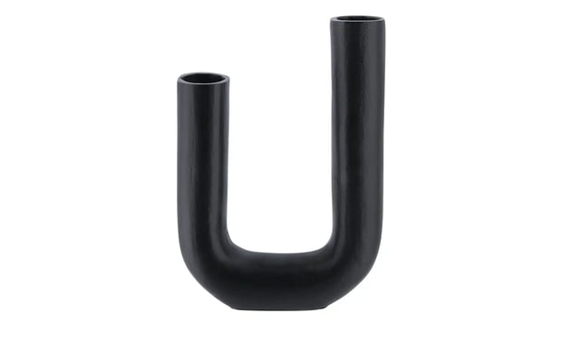 Vase   ¦ schwarz ¦ Aluminium ¦ Maße (cm): B: 17 H: 25,5 T: 5.0 Accessoires > Vasen - Höffner
