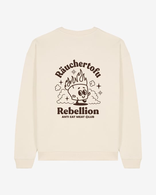 ANTI EAT MEAT CLUB Räuchertofu Rebellion Oversized Organic Sweatshirt 
