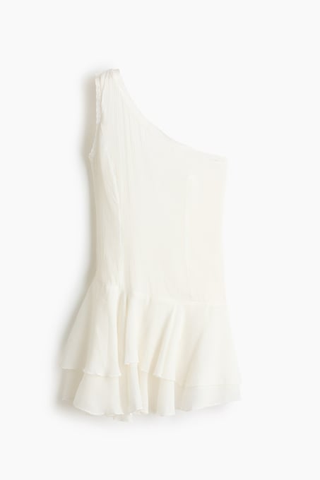 One-Shoulder-Kleid mit Volant