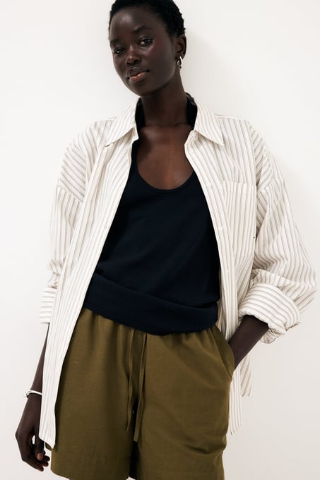 Cotton Loop Detail Shirt