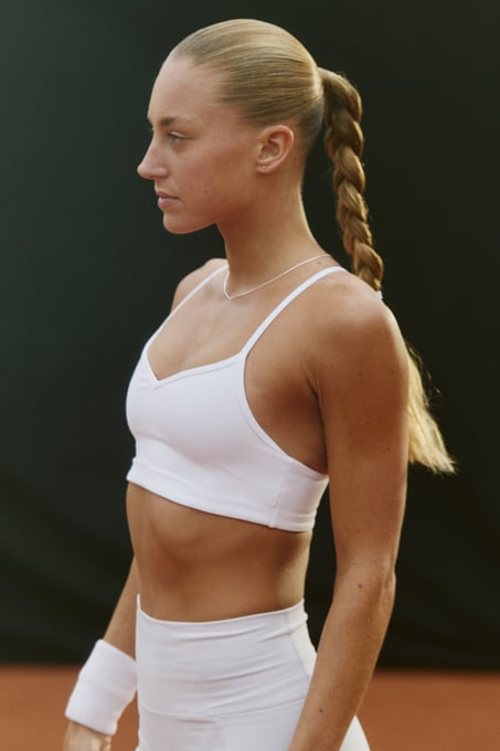 H&M Sport-BH mit SoftMove™ Medium Support- Weiß