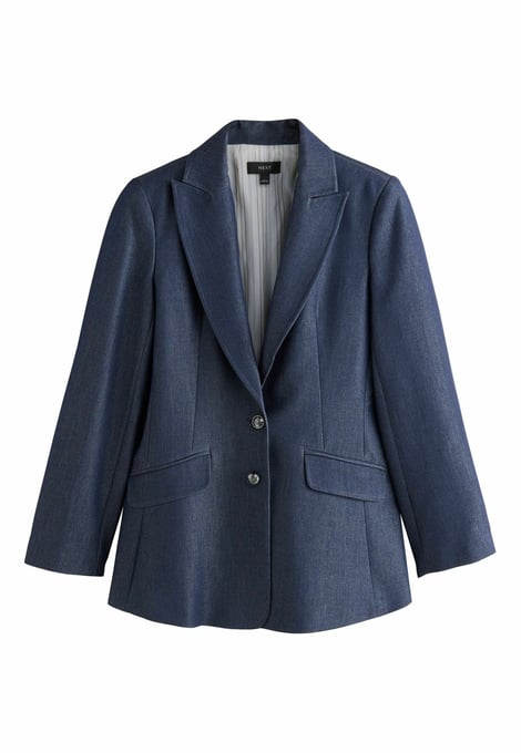 PETITE FIT - MILITARY SINGLE BREASTED  - Blazer - denim