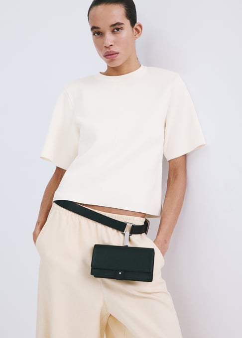 MANGO Kurzarm-Strickjersey